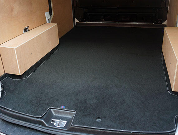 Car Mats for Peugeot Partner Tepee 2008 to 2018 Tailored Grey Carpet Black Trim 