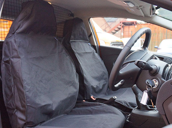 2 x Fronts Heavy Duty Black Waterproof Car Seat Covers AUDI A3 S3